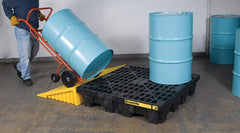 Justrite 28635 Spill Control Pallet 4-Drum Black