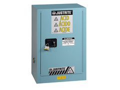 Justrite Corrosive Cabinet, Manual Close - Blue