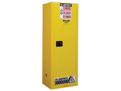 Justrite Flammable Cabinet, Manual Close - Yellow