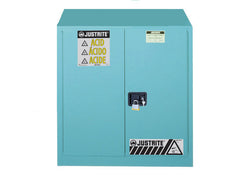 Justrite Corrosive Cabinet, Manual Close - Blue