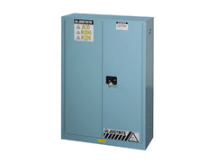 Justrite Corrosive Cabinet, Manual Close - Blue