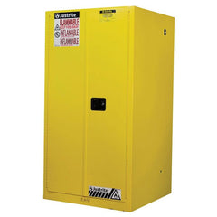 Justrite Flammable Cabinet, Manual Close - Yellow