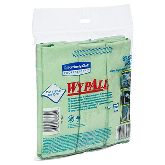 Wypall 8363 Green Microfiber Micoban 40cm x 40cm 24's