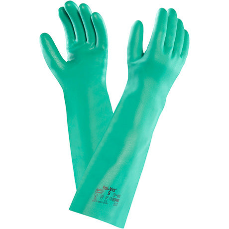 Ansell 37-185 AlphaTec Solvex Gloves 18" 22mil