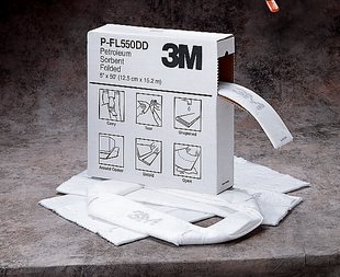 3M P-FL550DD Petroleum Sorbent Folded 5" x 50ft