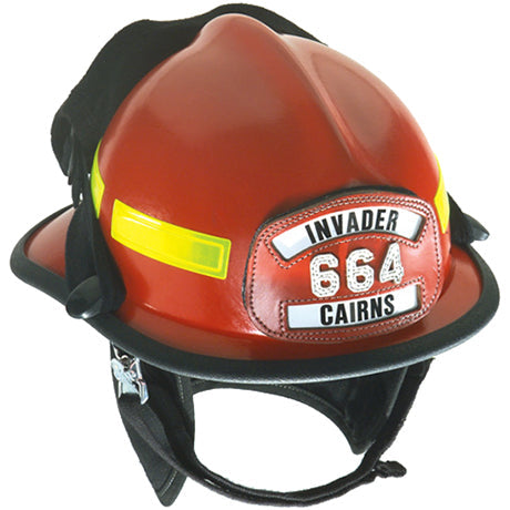 MSA 664FSR Cairns Invader Fire Helmet Red