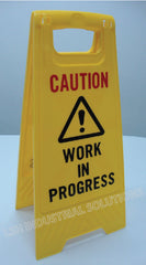 Standard Design Plastic Yellow Floor Stand Sign