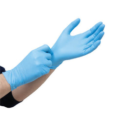 Premier P77 Disposable Nitrile Gloves 12" Blue Powder-Free