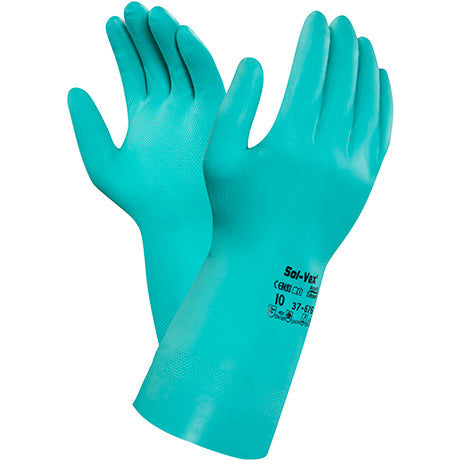 Ansell 37-175 AlphaTec Solvex Gloves 13" 15mil